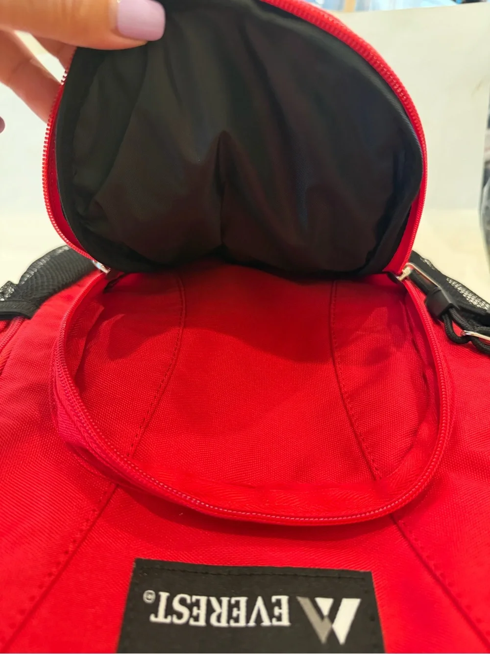 NWT Everest Mini Hiking Pack Red and Black Unisex Backpack